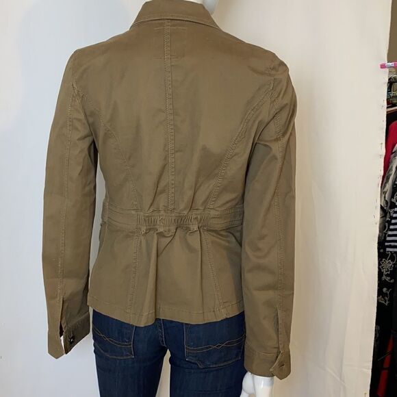 Guess Brown Denim Jean Utility Jacket with Pockets Size S - Picture 3 of 13